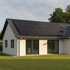 Solar panels installed on one side of a Mandurah home roof