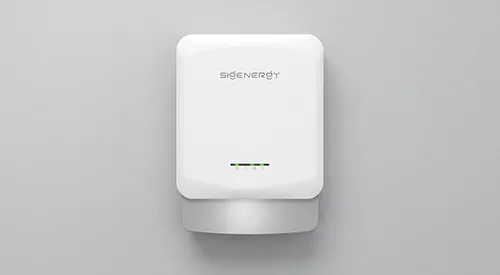 Solar inverter mounted on a clean interior wall in a Rockingham property