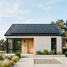 Solar panels installed on one side of a Joondalup home roof
