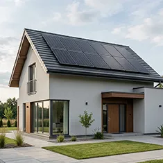 Solar panels installed on one side of a Marangaroo home roof