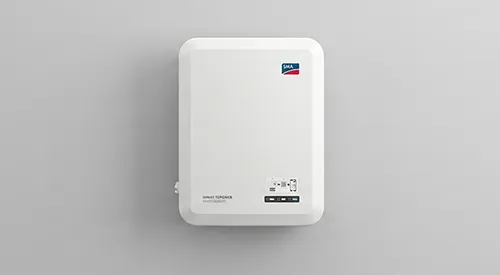 Solar inverter mounted on a clean interior wall in a Marangaroo property