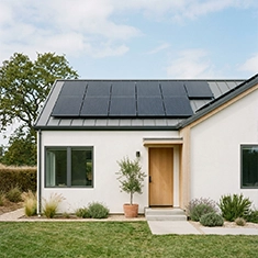 Solar panels installed on one side of a Joondanna home roof