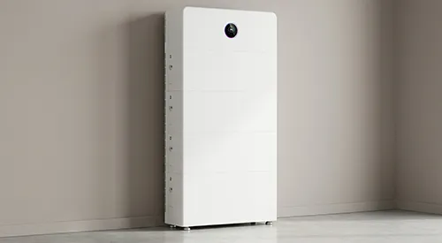 Wall-mounted solar battery installed inside a Landsdale home