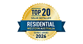 SunWiz Top 20 Residential Installer Western Australia 2026