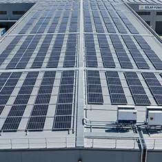 Solar panels installed on a commercial property in Piara Waters