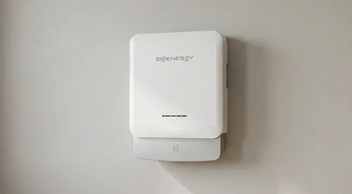 Solar inverter mounted on a clean interior wall in a Piara Waters property